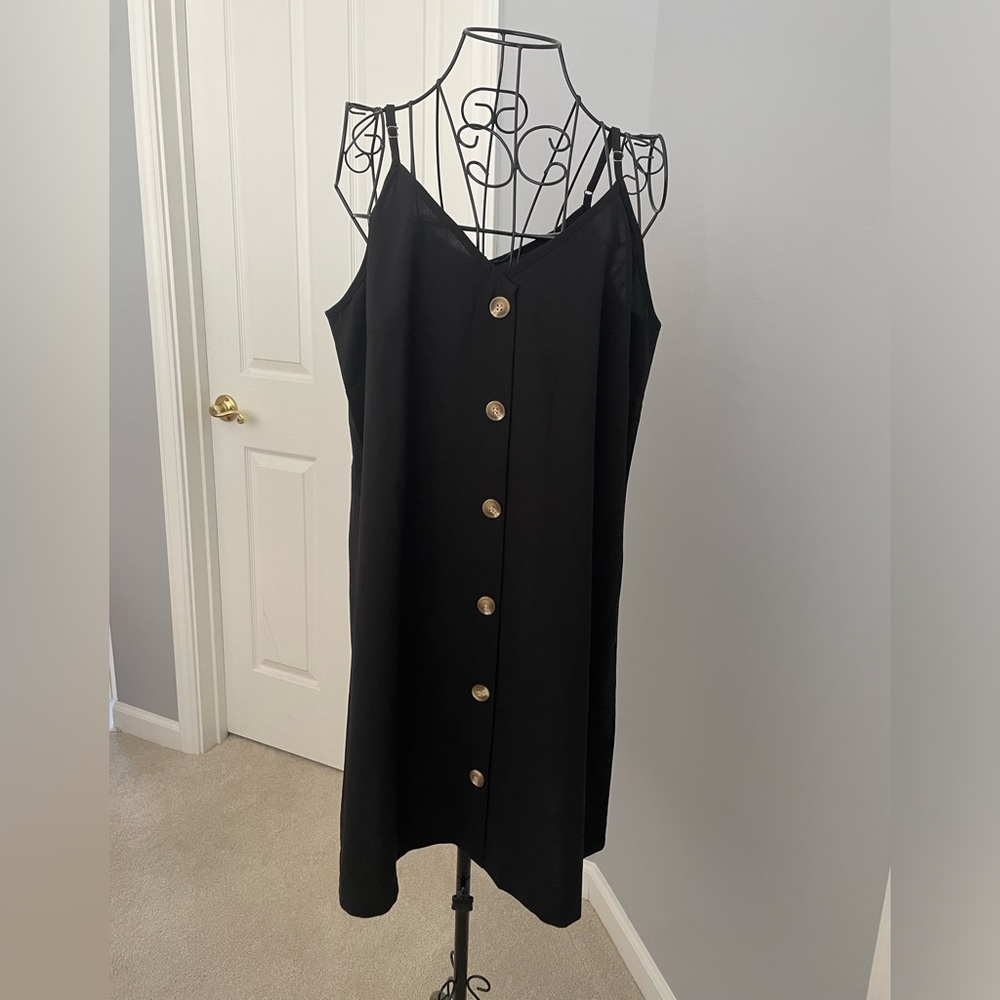 Black Button Down Dress